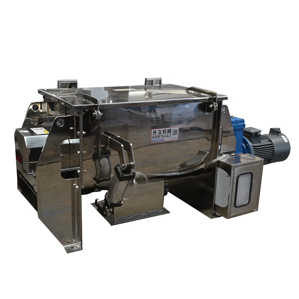 500L LHY-0.5 промышленная горизонтальная нержавеющая сталь кухонный миксер порошок спиральный ленточный Блендер Миксер для порошка