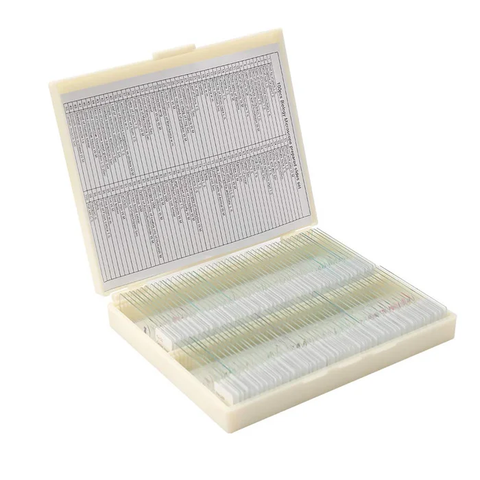 Fixed 100 Items Different Prepared Microscope Histology Slides Set