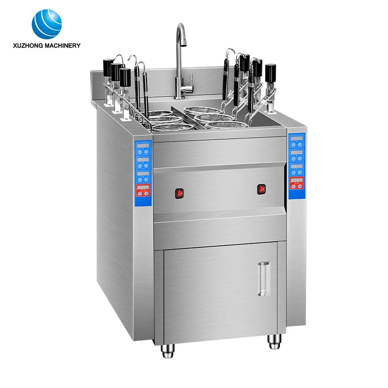 Commercial automatic lift 6 baskets noodle cooker electric noodle boiler noodle cooking machine For Kitchen Equipment