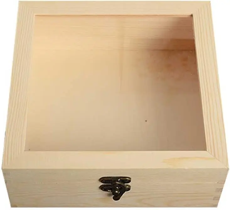 Customized Size Logo Wooden Storage Box Small Unfinished Wood Home Decoration Love Painted Solid Sign