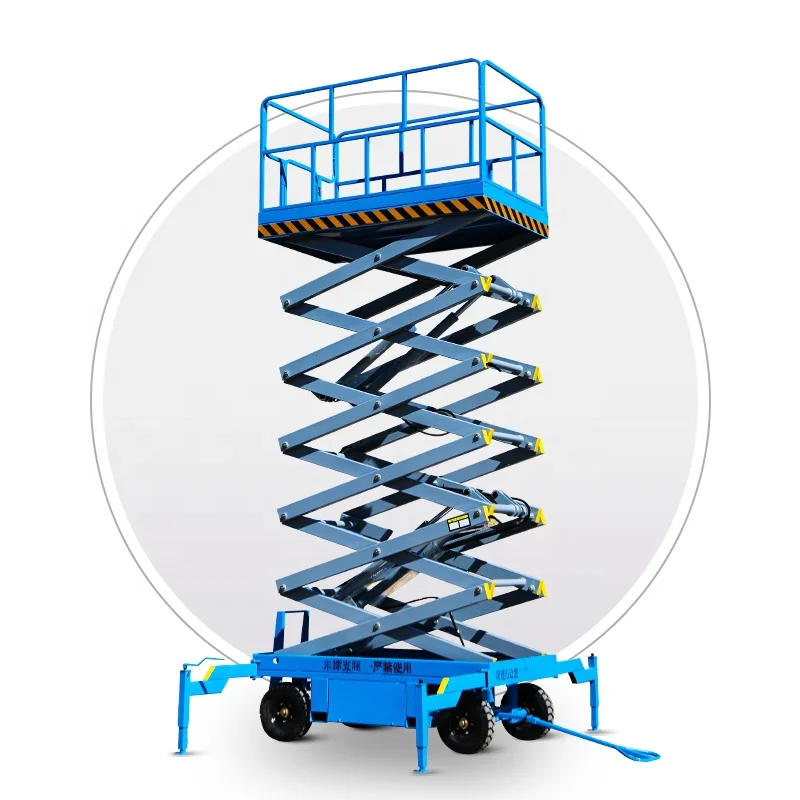 SHANDING Outdoor Lifter Cargo Pallet Equipment Mobile Electric Lifting Platform for Construction