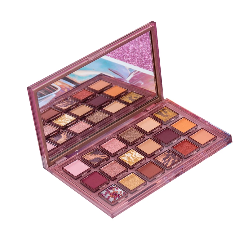 Private Label Long Lasting High Pigment Eyeshadow Palette Matte Nude Shimmer Matte Eye Makeup Palette