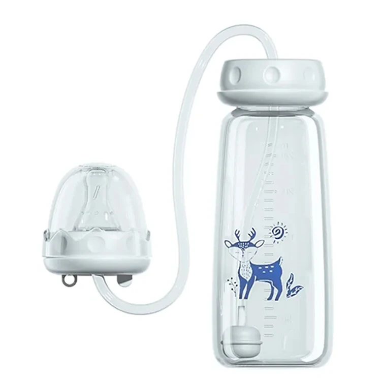 hot Selling Baby Products Hands-Free Baby Bottle 240ml Standard Neck baby feeding bottle BPA free
