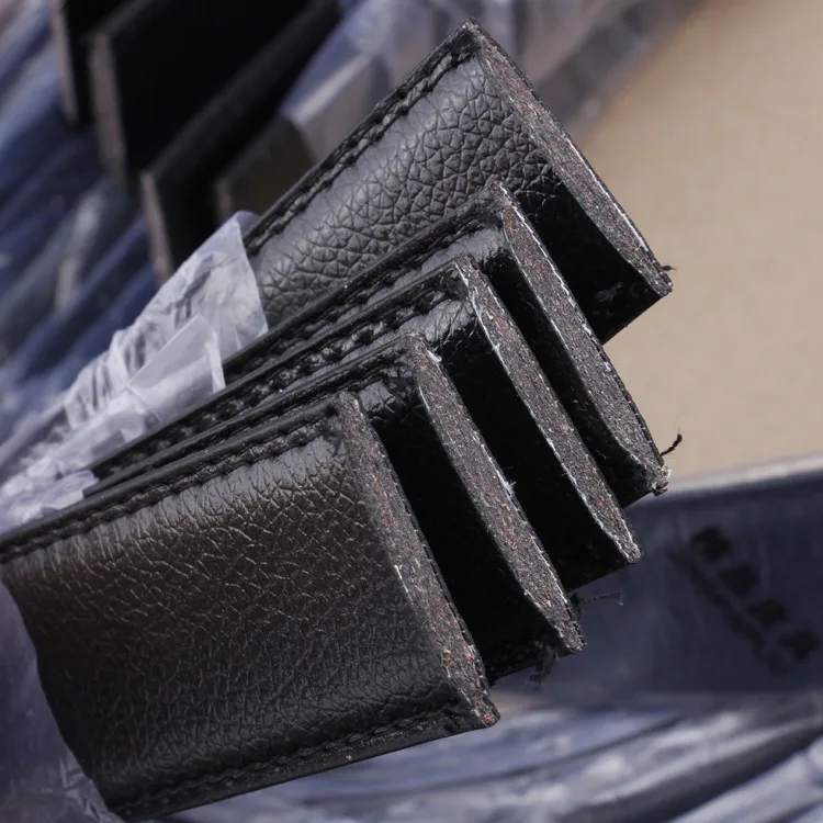 No Buckle Men Belt 3.5CM Ratchet Strap Fashion Luxury Business Black PU Leather Belts Waistband Belts Leather Men