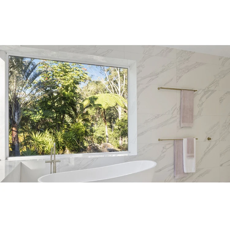 Modern Residential Bedroom Large Floor-To-Ceiling Picture Windows Hurricane Proof Aluminum Clear Fixed Windows