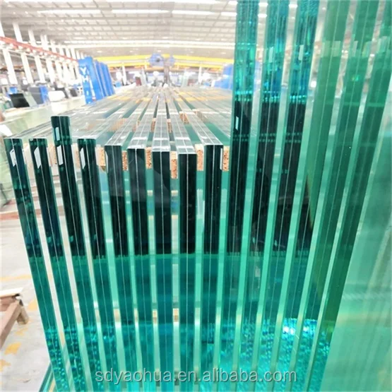 CE SGCC Certificate laminated glass price 6+6+2 8+8 10+10 thickness PVB SGP clear tempered laminated glass
