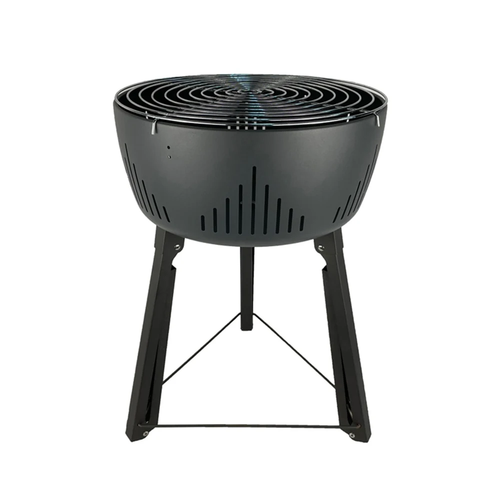 Outdoor Portable Grill Charcoal Round Bbq Camping Grill