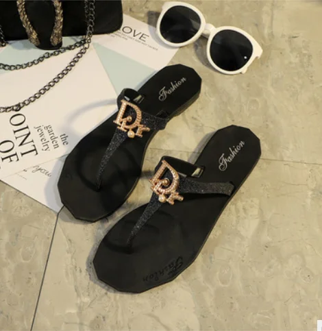 
New Fashion Shiny Design Summer Cool Flip Flops Slipper Sandals Women 