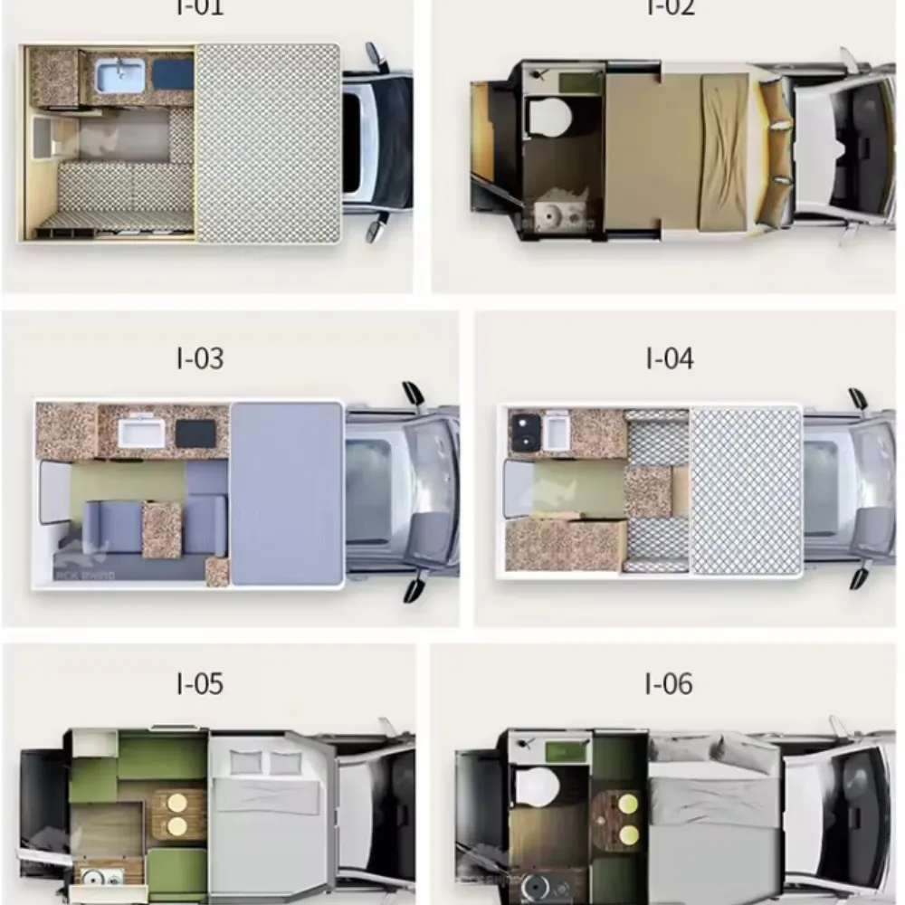 Mobile Caravan Slide on Camper Pickup Caravan RV Motorhomes for Sale