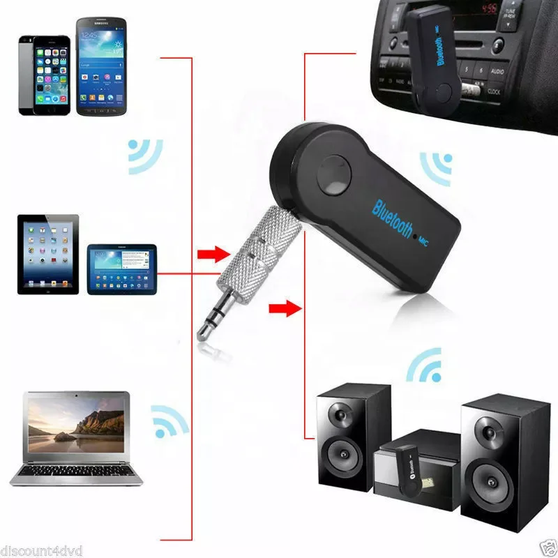 Wireless USB Bluetooth Mini 3.5mm Aux Stereo Audio Music Car kit Adapter music receiver surports