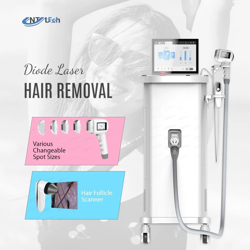 UNT 755nm 1064nm 808nm diode laser hair removal deplication laser machine