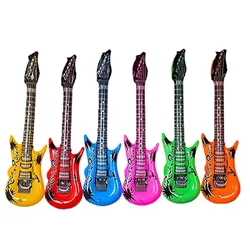 Customized Party Props Pvc Inflatable Kids Large Blow Up Rock Instrument Toy Guitar