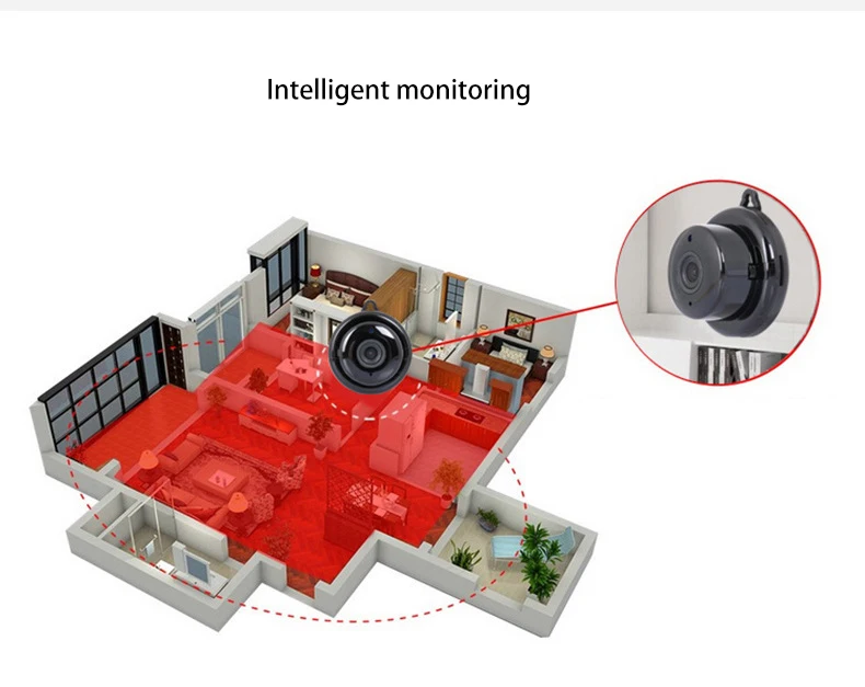 Новая беспроводная камера видеонаблюдения 1080P с высоким разрешением и функцией ночного видения для умного дома