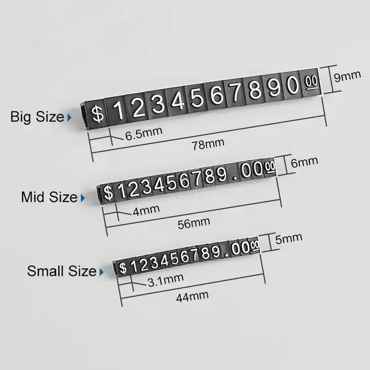 Micro plastic price tag digital tablet jewelry watch price tablet