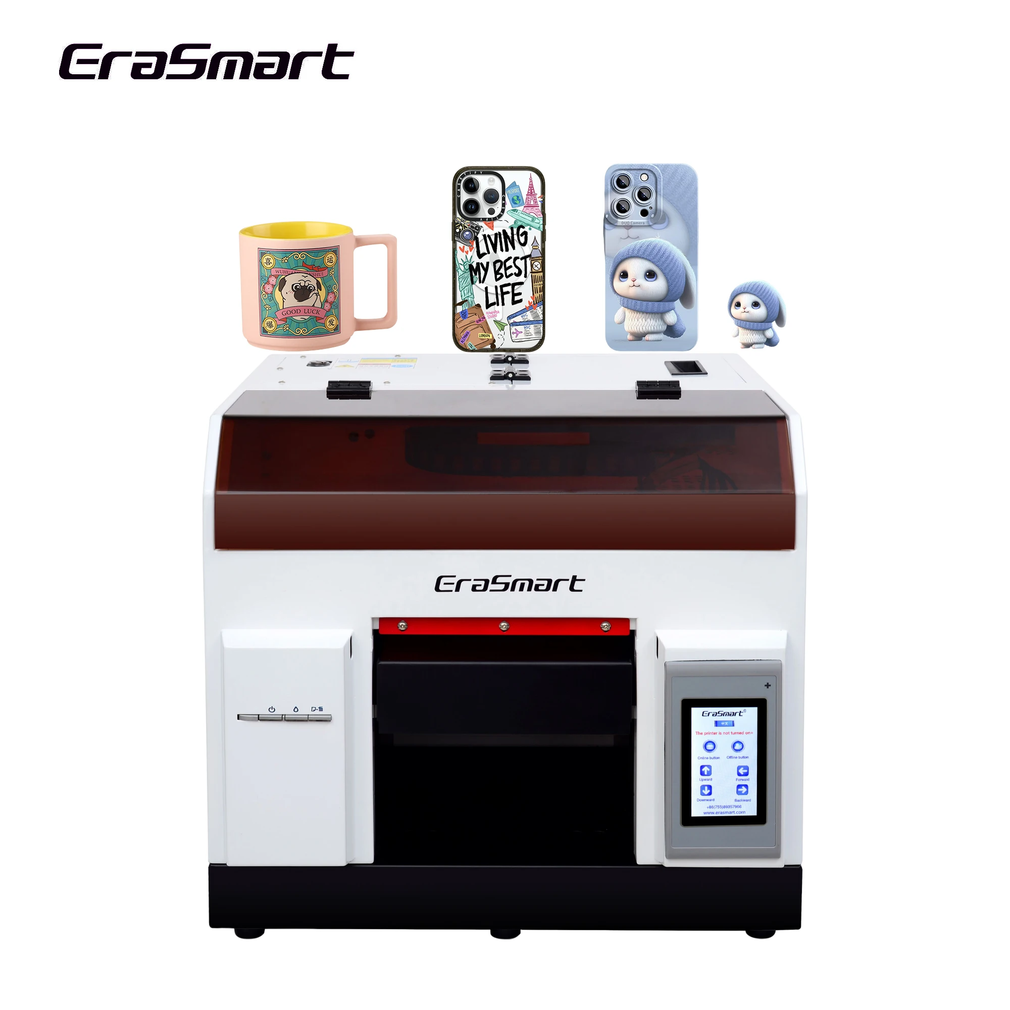 Erasmart Uv Printer A4 Business Card Printer Machine Mobile Mini Hp Printer For Phone Case Photo