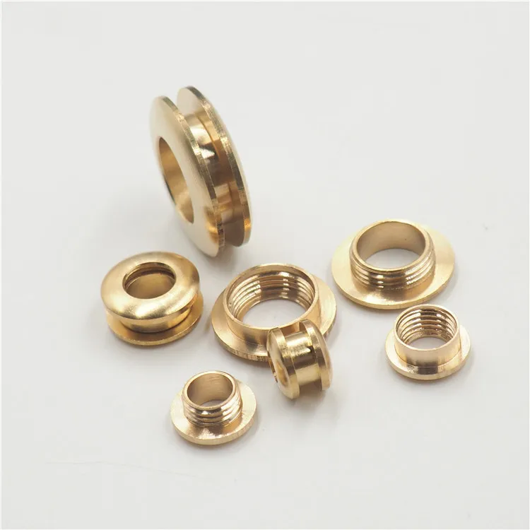 11-28mm Bag Hardware Accessories Leather Screw By Hand Round And Flat Shape Rotary Metal Grommets Solid Brass Screw Eyelet