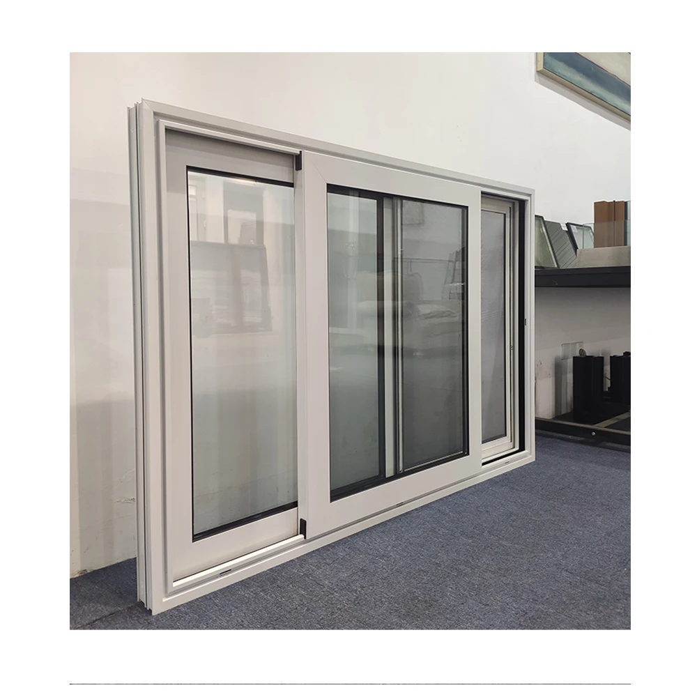 New Zealand anti condensation aluminium Sliding windows with installation fin