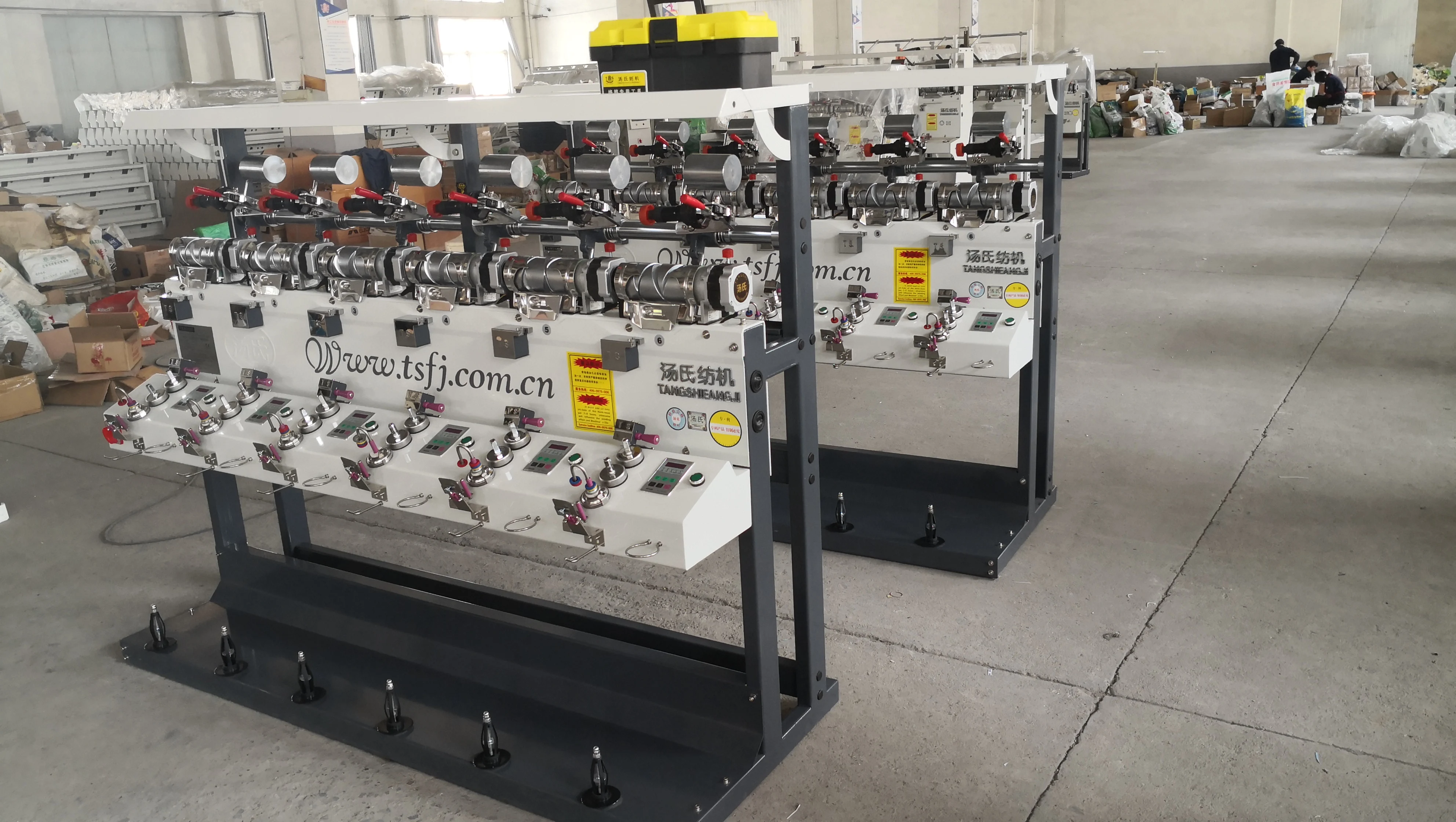 
high speed grooved drum yarn cone to cone winder / winding machine factory 