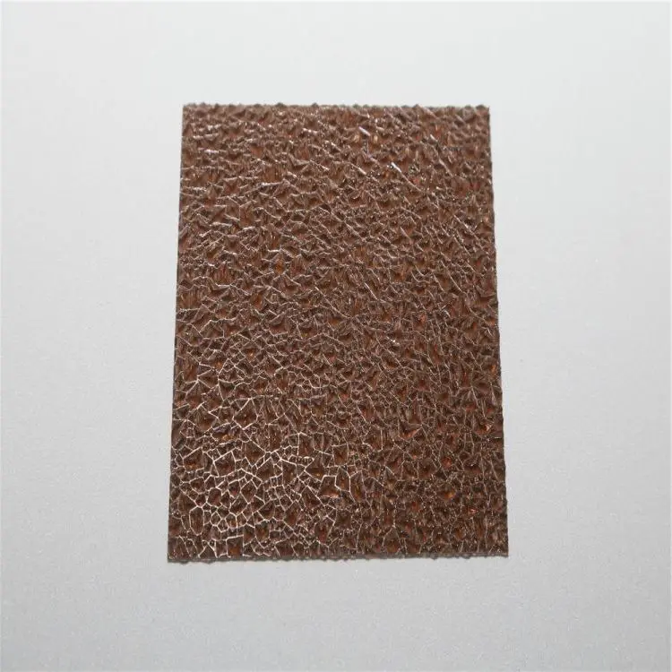 Long-lasting Sun Sheet 100% Virgin Material Durable Polycarbonate Embossed Roofing