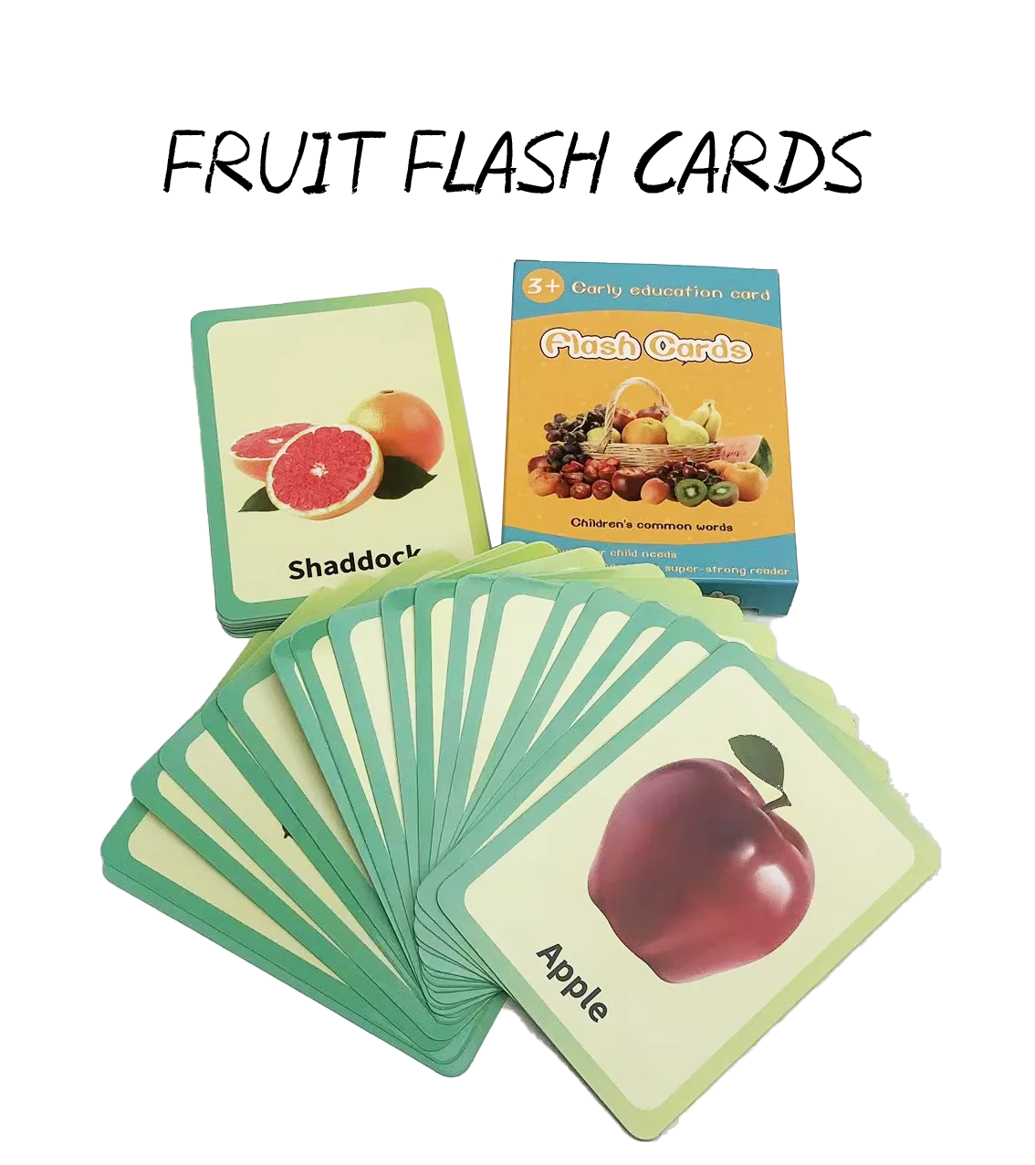 High Quality Kids Mind Educational Mindfulness Cards Custom Printing Foods Vegetable Flash Cards For Kids Children Educational