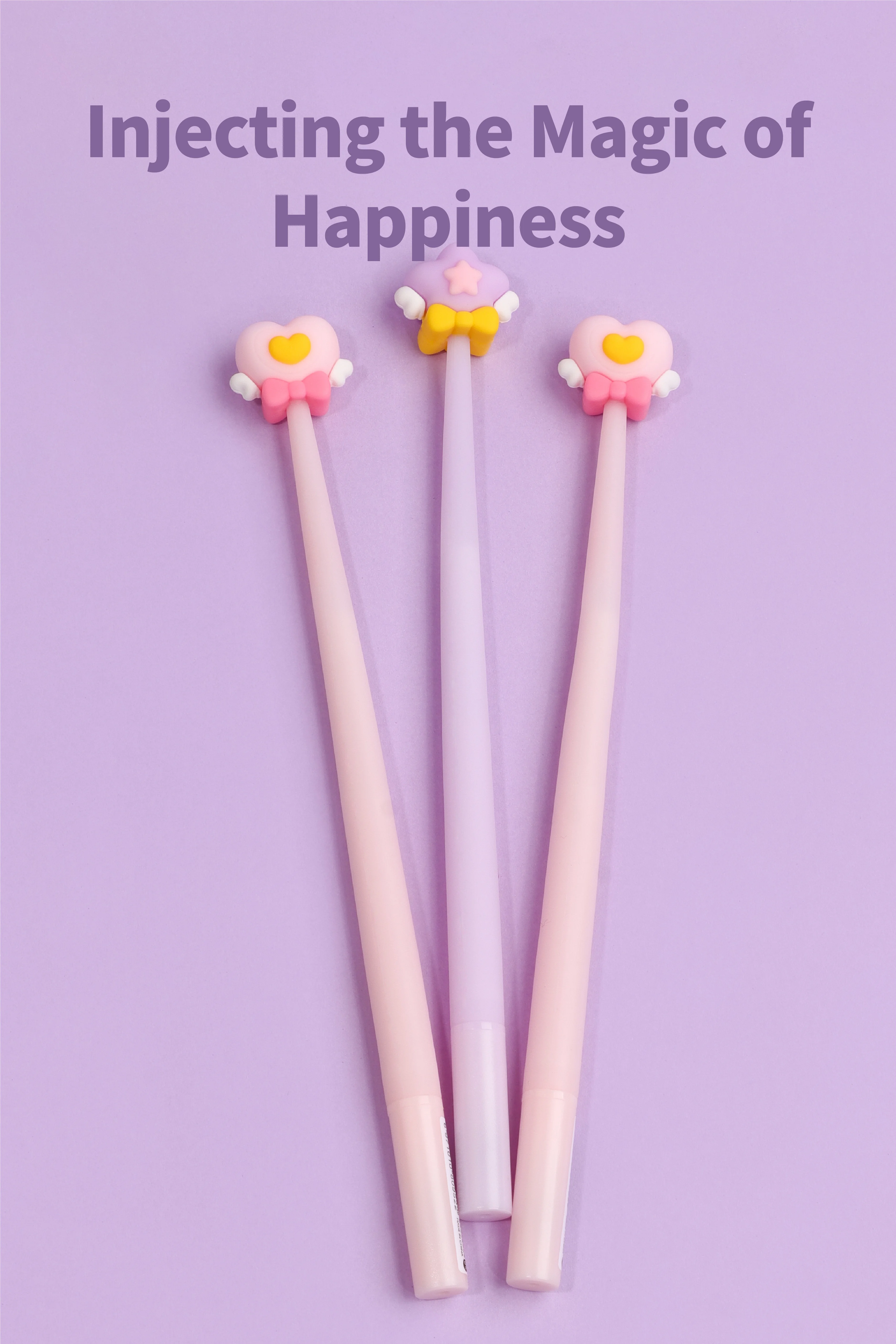 Magic wand Gel Shaking Pen,Silicone Point Black Ink 0.5mm Gel Ink Pen for Office School Cute Kawaii Stationery