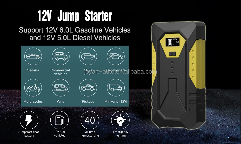 Hot sale mobile phone charging jump starter with air compressor multi-function jump starter