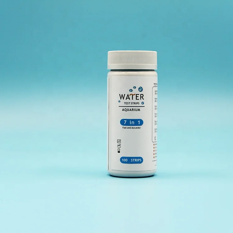 7 in 1 aquarium tropical fish test strips for freshwater fish farming water test kits 7way marine