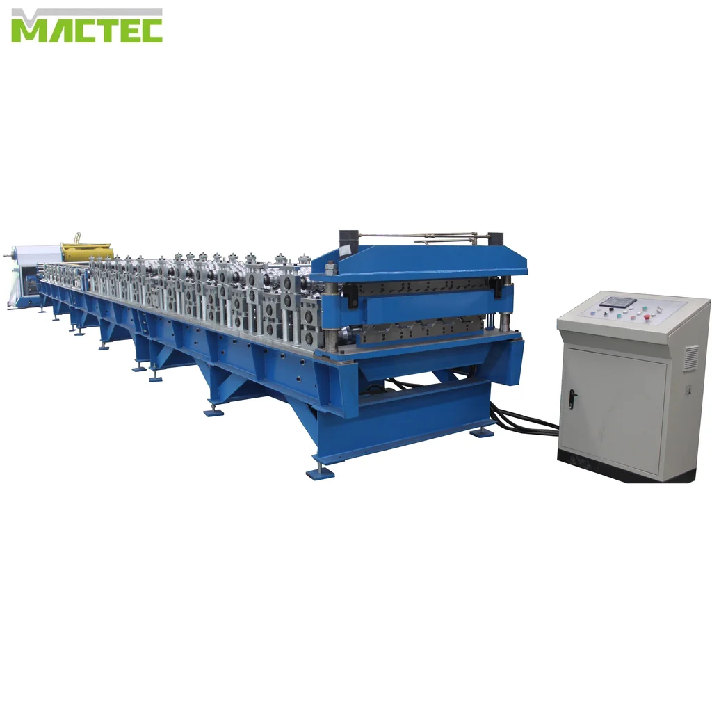 
Automatic double deck roll panel machine galvanized metal double layer machine 