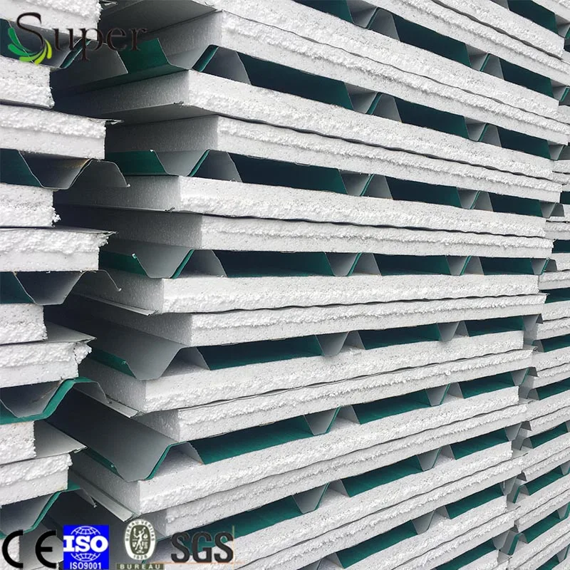 
Hot Sales Green Fibre Beton EPS Sandwich Panel with Galvanized Mesh 