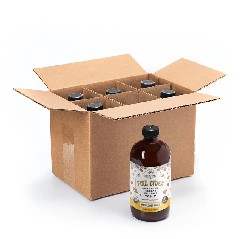 
High Quality 6pk 16oz Wildflower Honey Fire Cider Liquor Drinks 