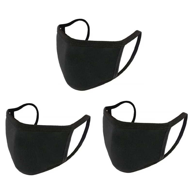 
Wholesales Custom designed Logo Printed Sublimation Reusable facemask Washable Polyester Cotton Non Disposable Black Face mask 