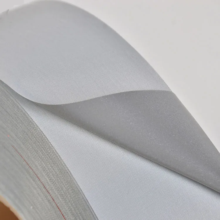 
Factory Price Custom Printed Retro Sew On Fire Resistant Reflective Waterproof Light Clear Reflective Fabric Tape For Clothing 