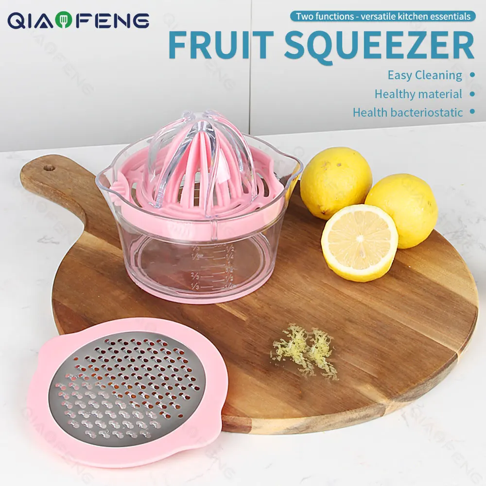 Multifunctional Household Manual Juicer Kitchen Gadget Orange Lemon Juicer with Graduated Cup Squeezer