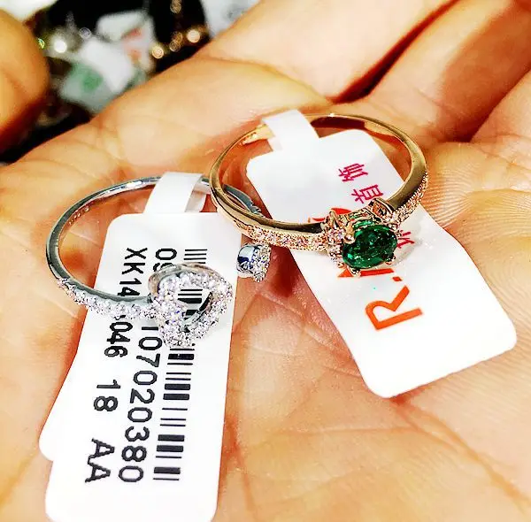 PUSHI korea style ring jewelry cheapest finger bulk jewellery ring gold plated simple bulk rings women