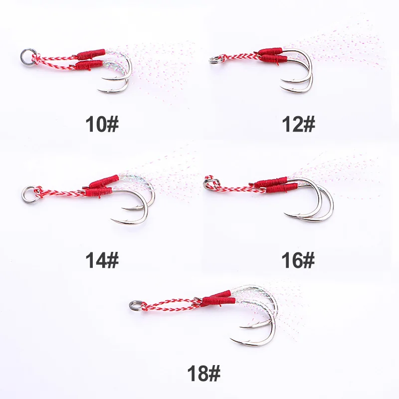 GASTORNI Wholesale Offshore Jigging Assist Hooks Double Assist Jig Fishing Slow Jig Lure Assist Fishing Hooks