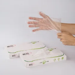 Factory Direct Sales Low Price Plastic Manufacturing Boxed PE Disposable Gloves Made In China