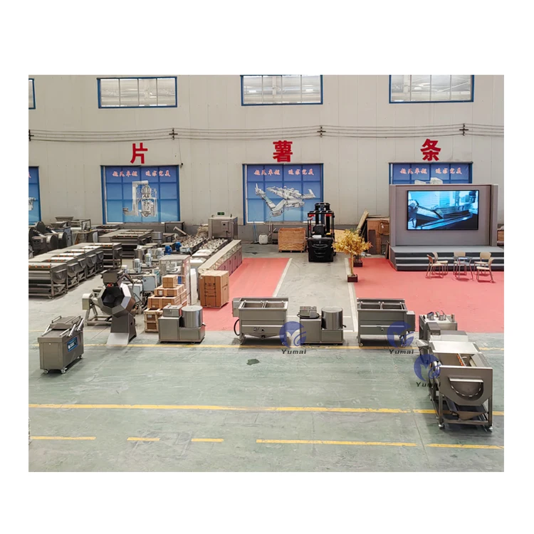 Factory Customized Semi Automatic 100kg Electric Potato Chips French Fries Making Machine