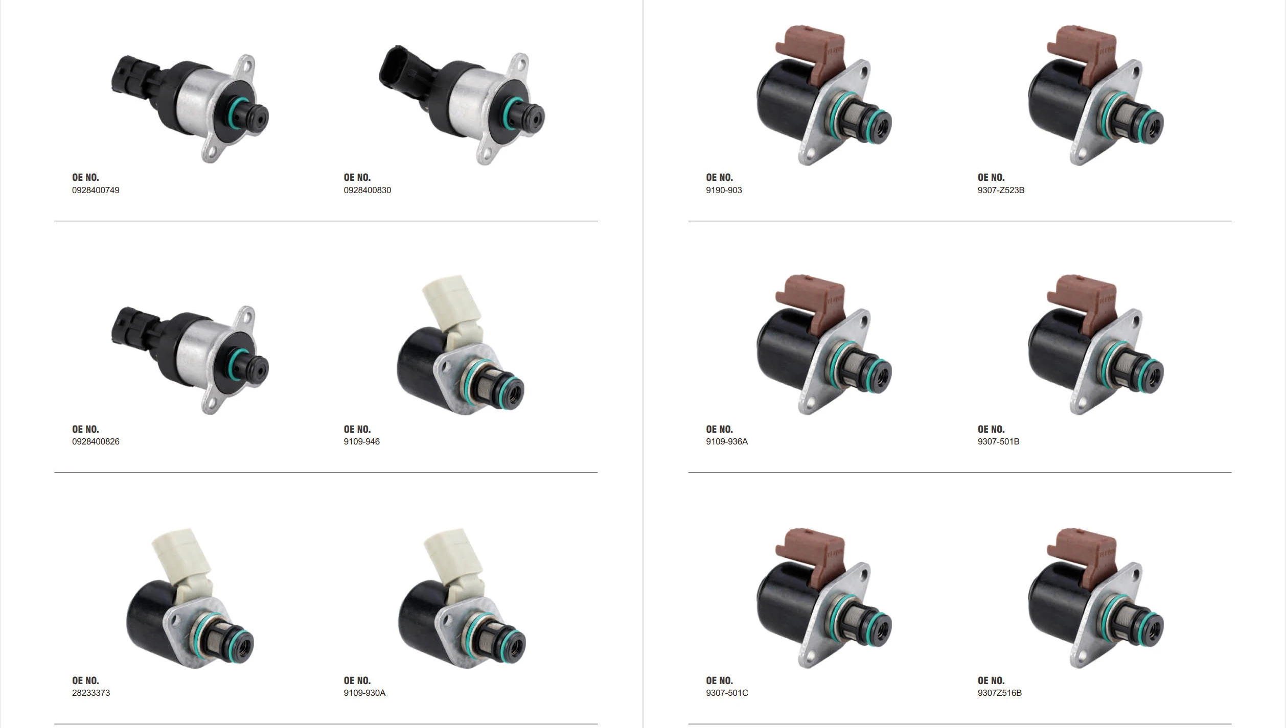 Дозирующий электромагнитный клапан SCV 294200-0370 для Bosch/Delphi/для Denso Common rail измерительный блок