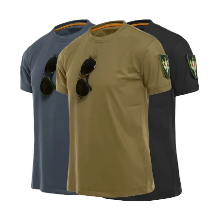 Outdoor Sport Men Tactical T-Shirts Military Hiking Tee Shirt Special Army Loose Cotton outdoor camping clothing