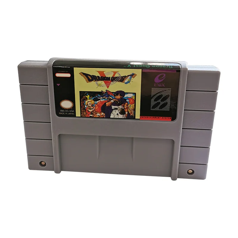Ретро картридж для видеоигр «Dragon quest V» игровой консоли snes в ретро стиле классических игр