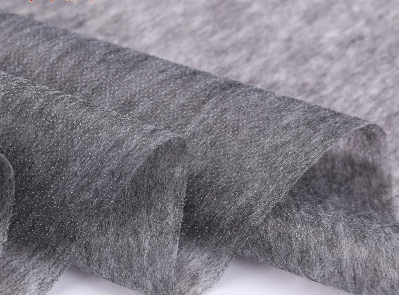 Hot Rolling Nonwoven Polyester Fusible Fusing tailoring materials gum stay Interlining and Interfacing Fabric for Clothes