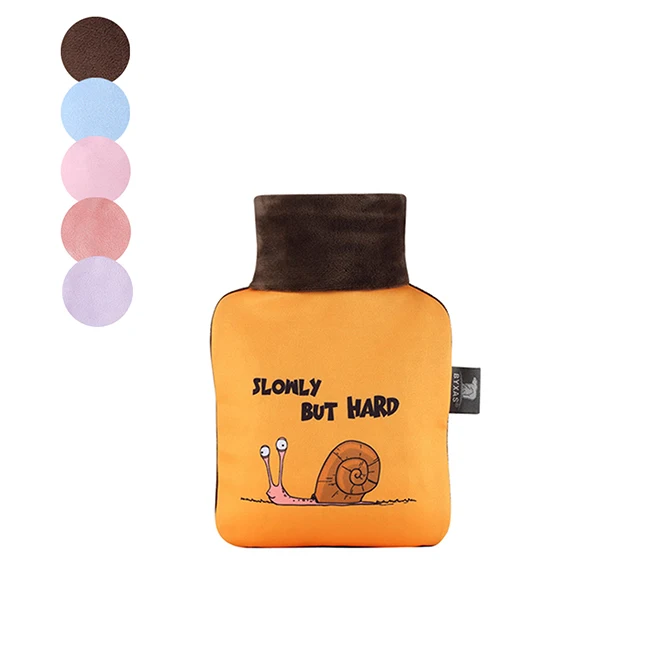 
Explosion proof Cute Cartoon Transparent Hot Water Bottle PVC Hand Warmer for Winter Heat Therapy Bottle Hot Water Bag 