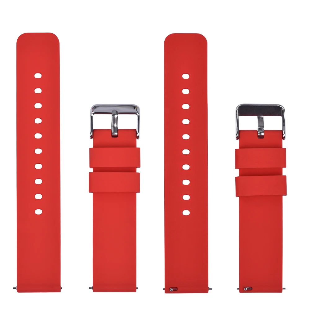 JUELONG Cheap Price Soft Silicone Quick Release Watch Straps Replacement Silky Rubber Watch Bands 16mm 18mm 20mm 22mm 24mm