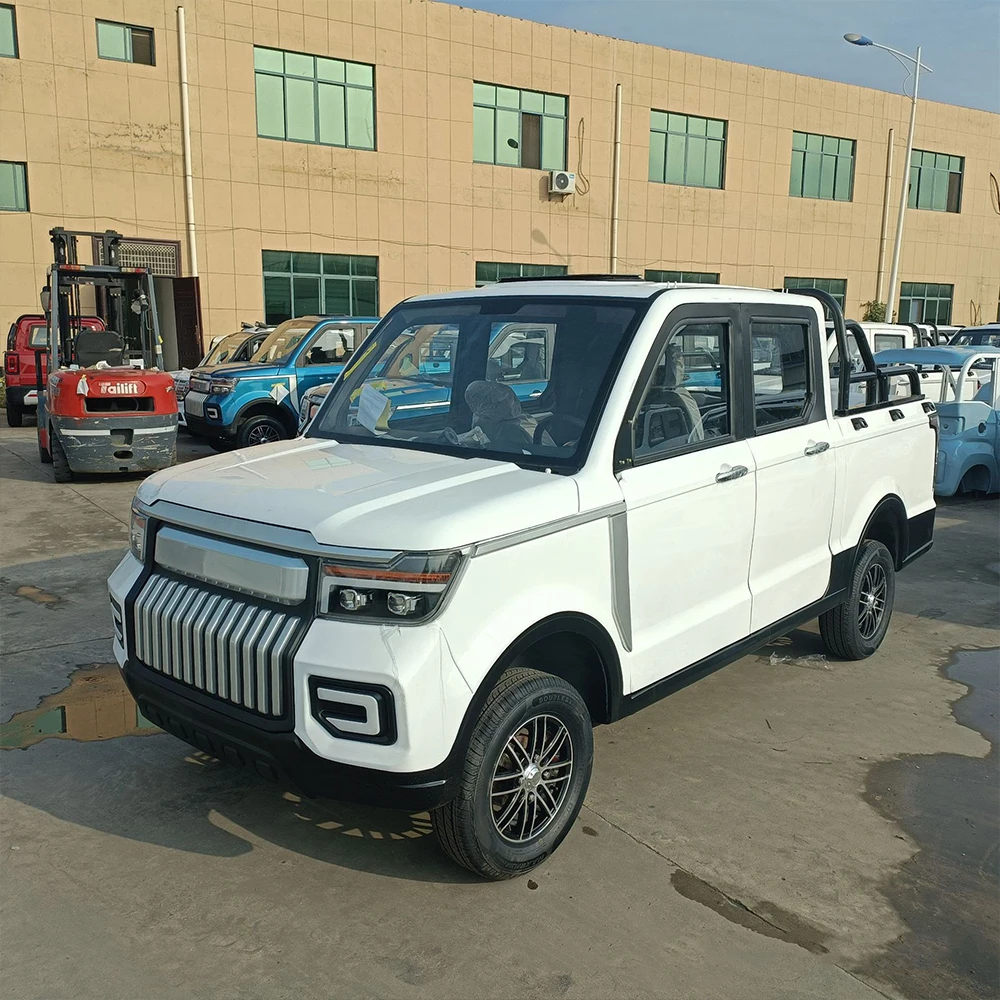 2022 New Electric Pickup 4 wheel Four door Electric Pick Up Mini Trucks Electric Cargo Vehicle Made In China