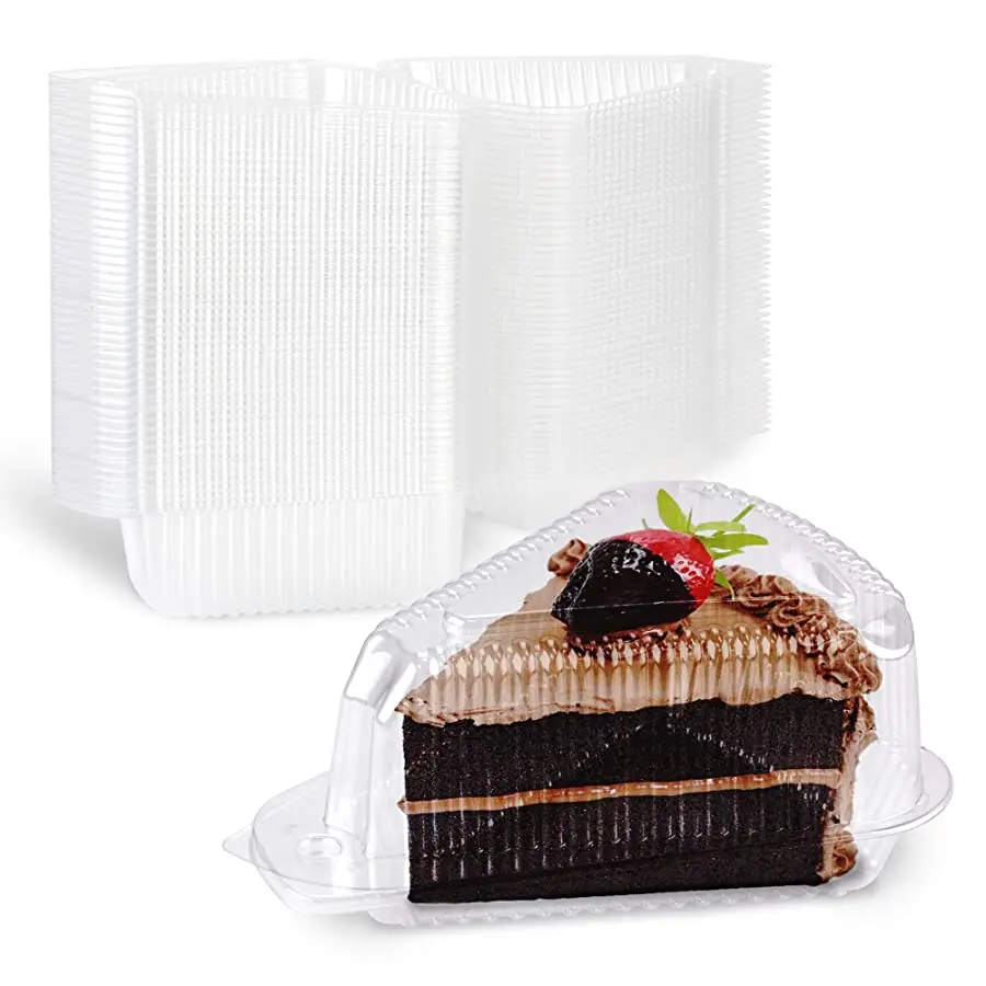 Good grade plastic cheesecake container clear caja de plastico para postres