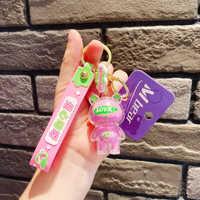 S243 Cute ice ice bear car backpack wholesale hanging ornaments key chain accessories key ring doll pendant key chain