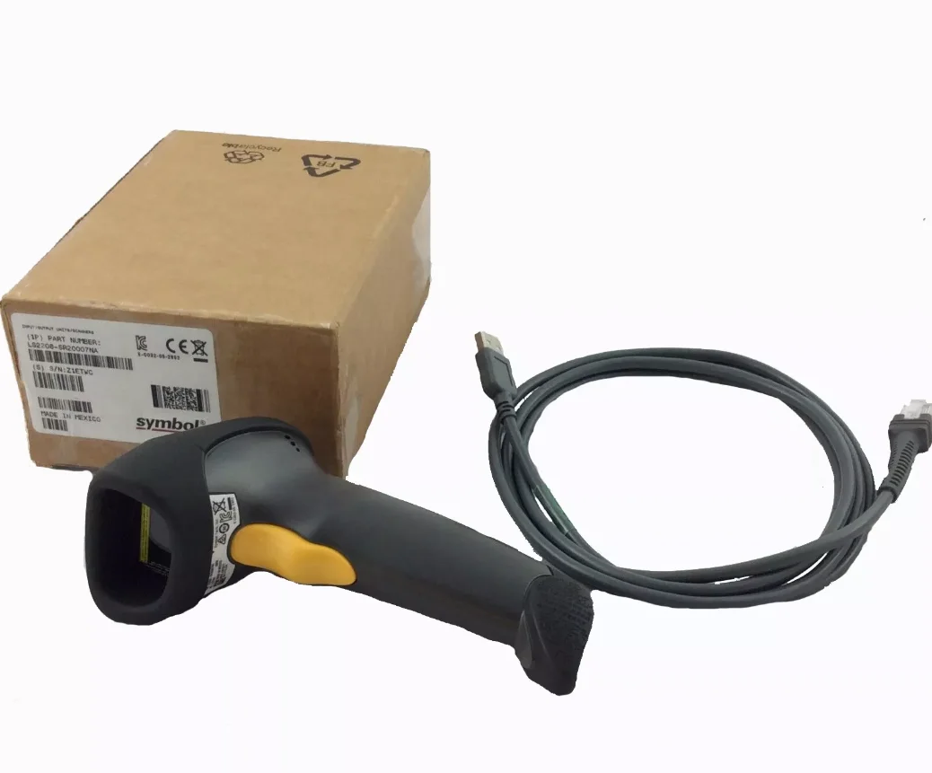 New LS2208 LS2208-SR20007R-CN  Laser Barcode POS Scanner +USB Cable