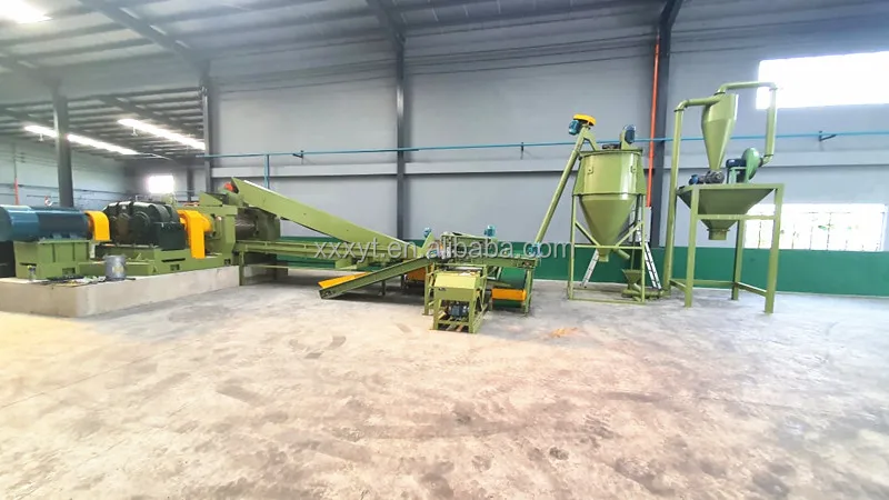 tire crushing line