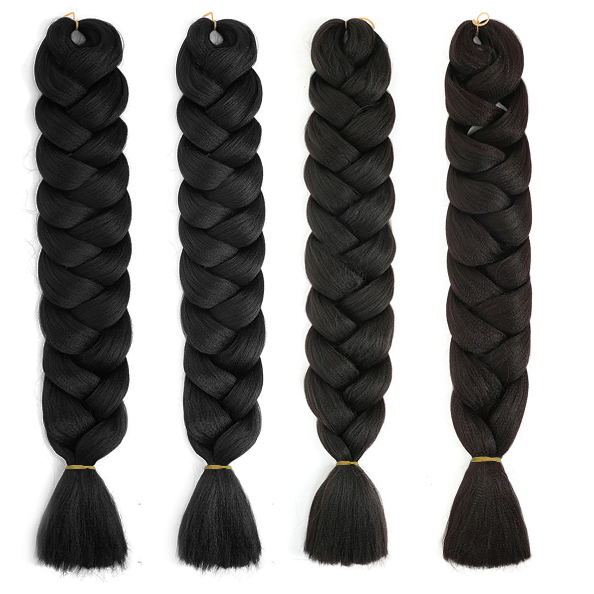 Long straight wig women dirty braids big braids jumbo synthetic braiding hair wigs