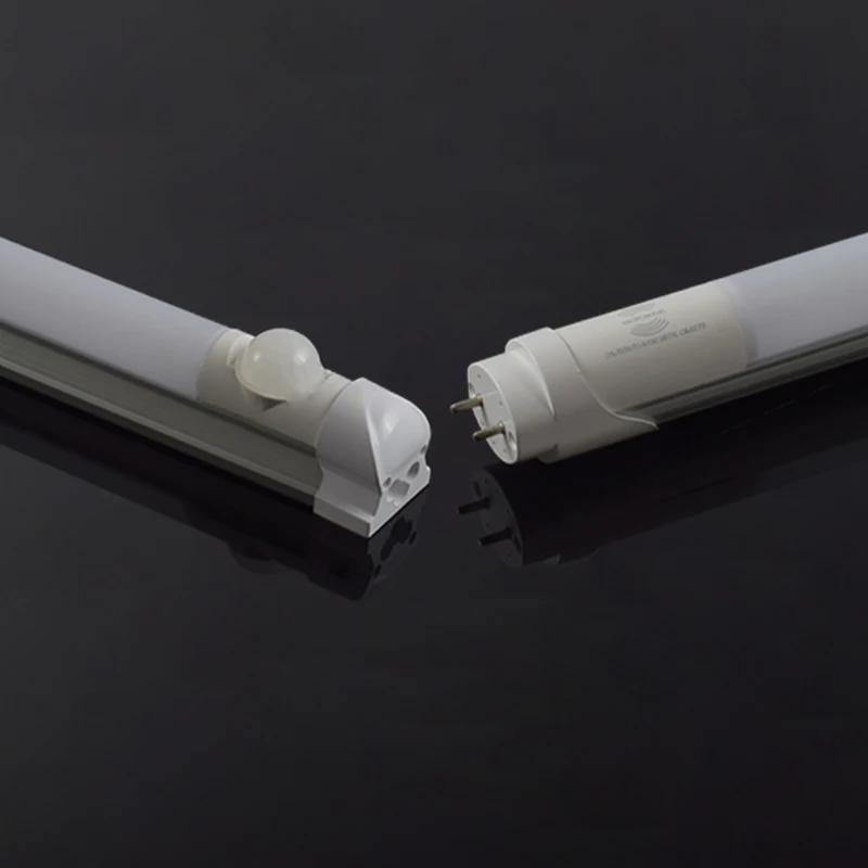 Factory wholesale T8 18w 36w radar Induction tube light 6meter  infrared sensing distance 4ft 1200mm T8 radar lamp tube